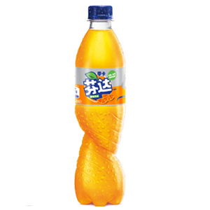 芬达橙味汽水中瓶