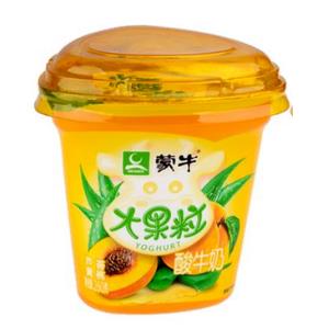 蒙牛大果粒黄桃芦荟风味发酵酸奶
